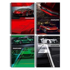 CADERNO CD MAXICARS 1X1 80F 5641