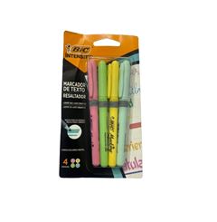 Marca Texto Resaltador Cores Pastel Bic 4 Unidades