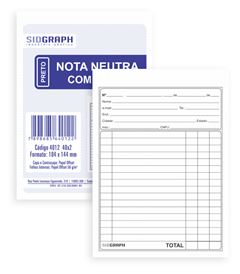 Nota Neut C/Cop 104x144 40f Pta 4012