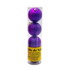 Bola Natal 7cm C/4 Ntb60053