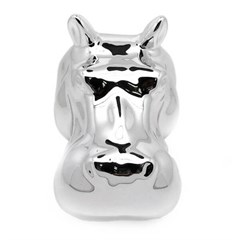 CACHEPOT CAB HIPOPOTAMO PRATA 90494-1 PROMOCA