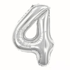 BALAO METALIZADO PRATA 4 8068