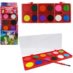Jogo de Aquarela Escolar Goller 12 Peças