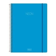 CADERNO CD NEON 10X1 160F AZ 302384