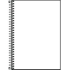 Caderno 1/4 sem Pauta Neon 80 Folhas Preto