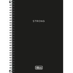 Caderno 1/4 sem Pauta Neon 80 Folhas Preto