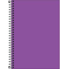 Caderno 1/4 sem Pauta Neon 80 Folhas Roxo