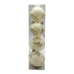 BOLA NATAL HOHOHO 7CM C/4 NTB60033