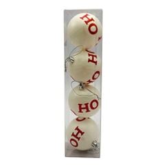 BOLA NATAL HOHOHO 7CM C/4 NTB60033