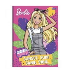 Caderno Brochura Barbie Capa Dura 80 Folhas