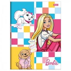 Caderno Brochura Barbie Capa Dura 80 Folhas