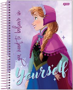CADERNO CD FROZEN 10X1 160F 69206