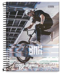 Caderno 1/4 Espiral Four Yng masculina 96 Folhas