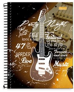 Caderno 1/4 Espiral Four Yng masculina 96 Folhas