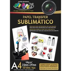 PAPEL SUBLIMATICO OFF A4 100G 100F 10524