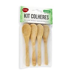 COLHER BAMBU 4P MINI CK4514