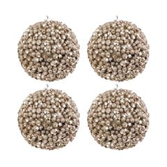 BOLA NAT DECOR FLOC 8CM C/4 CH HT9170