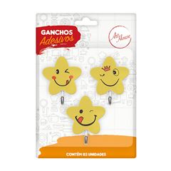 GANCHO ADESIVO 3P. ESTRELA 415075