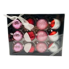 BOLA NATAL DECOR 6CM C/12 P21408