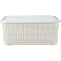 Cesto Rattan Plasbrink 7,8l Bco 1256