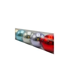 BOLA NAT CROM 8CM 8P RAINB LIS 1020202