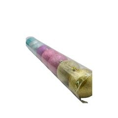 BOLA NAT CROM 8CM 8P RAINB GLIT 1020214