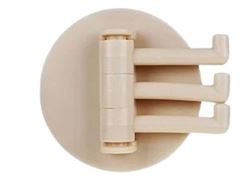 Kit 2 Ganchos Adesivo Triplo Articulável Multiuso até 2.0 Kg