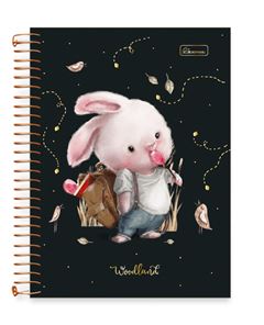 CADERNO CD WOODLAND 1X1 80F 0728002