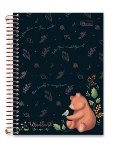 Caderno Woodland 10x1 Capa Dura 160 Folhas