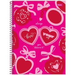 CADERNO CD PINK POWER 10X1 160F 6314