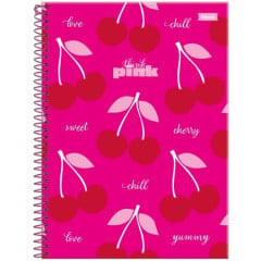 CADERNO CD PINK POWER 10X1 160F 6314