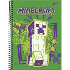 Caderno Capa Dura 10x1 Minecraft 160 Folhas