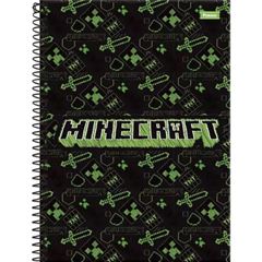 Caderno Capa Dura 10x1 Minecraft 160 Folhas