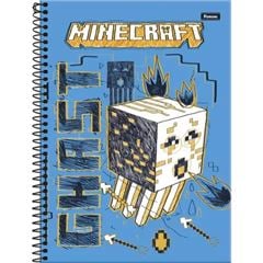 Caderno Capa Dura 10x1 Minecraft 160 Folhas
