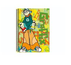 Caderno Capa Dura 10x1 Graffix 140 Folhas