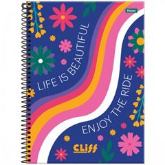CADERNO CD CLIFF FEM 1X1 80F 6680