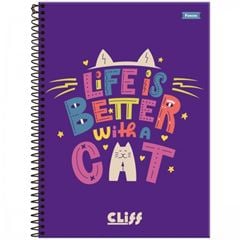 CADERNO CD CLIFF FEM 1X1 80F 6680