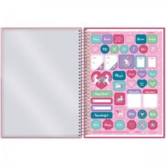 CADERNO CD UNICORNIO 10X1 160F 6205