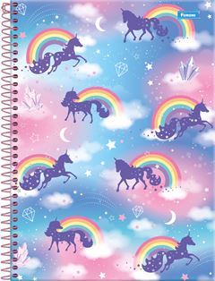 CADERNO CD UNICORNIO 15X1 240F 6206