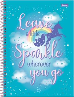 CADERNO CD UNICORNIO 15X1 240F 6206