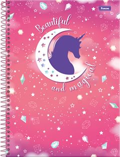 CADERNO CD UNICORNIO 15X1 240F 6206