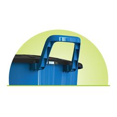 LIXEIRA C/RODA 100L.