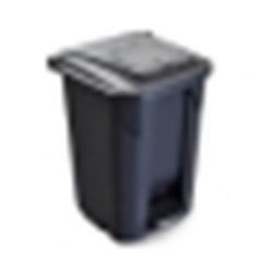 LIXEIRA C/RODA/PEDAL 60L PT 25752PI