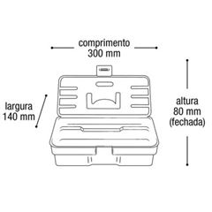 Maleta Ferramenta Combat Preta