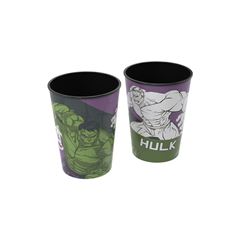 COPO PLASUT 320ML* HULK 8631