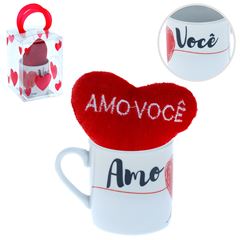 Mini Caneca Cerâmica com Coração
