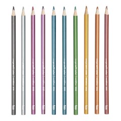 LAPIS COR TRIS MEGA SOFT 10C METAL 616636