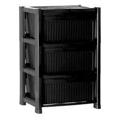 GAVETEIRO RATAN 3GAV PREM PTO PA 00376