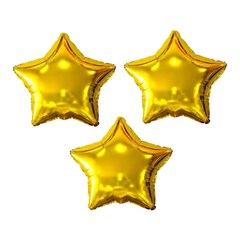 Balao Estrela Met 3p Ouro 8656
