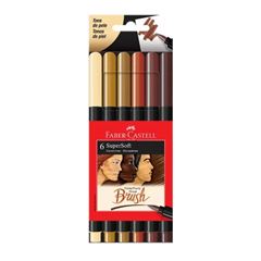 Caneta Faber-Castell Supersoft Brush 6 Peças